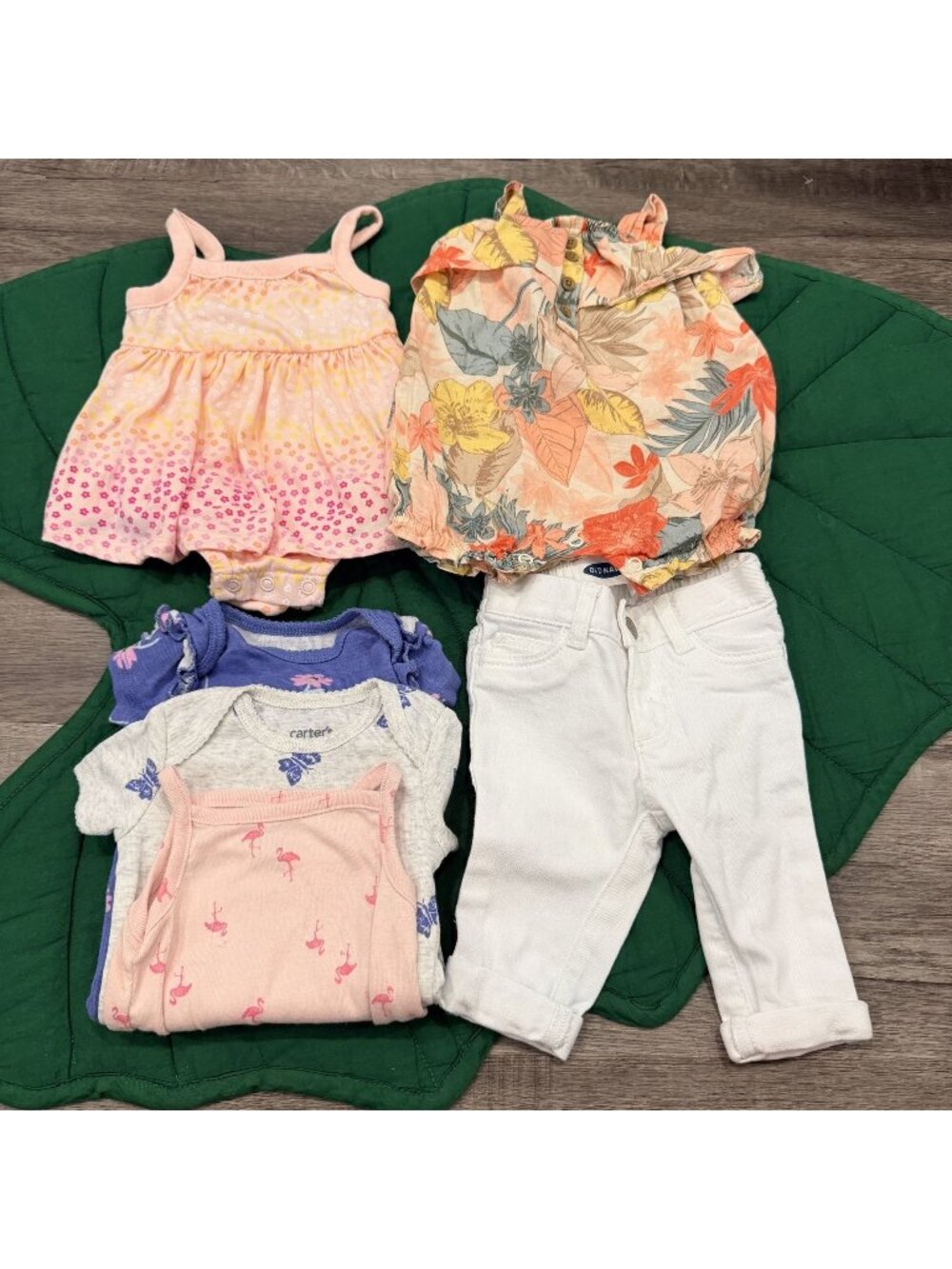 Baby Girl 0-3M Bundle Lot Bodysuits Romper Pants Dress